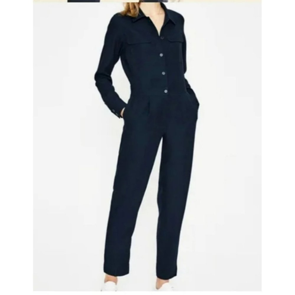 NWT Boden Zada Jumpsuit in Black Size 8